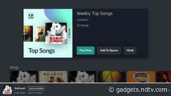 JioSaavn App Reaches Amazon Fire TV Stick With a Collection of Over 45 Million Songs