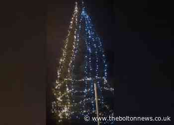 Villagers anger over 'half-lit' Little Lever Christmas tree