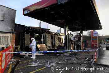 Arson attack leaves Belfast petrol station seriously damaged