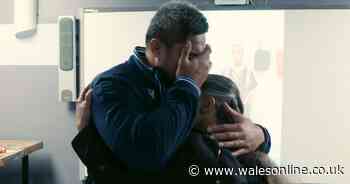 The moving moment one of Welsh rugby's biggest and hardest men was reduced to tears by a special Christmas surprise