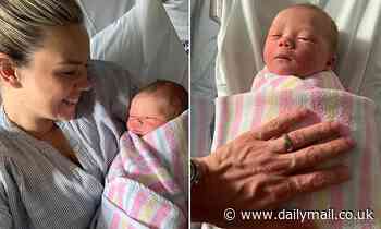 Sunrise presenter Edwina Bartholomew shares the first picture of her baby girl Molly