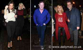 Holly Willoughby and Christine Lampard lead the stars attending Piers Morgan's annual Christmas bash