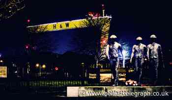 Festive lights on H&W cranes raise spirits at end of turbulent year