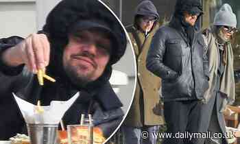 Leonardo DiCaprio dines al fresco with Camila Morrone and best pal Lukas Haas in Aspen