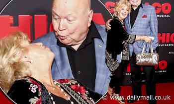 Showbiz couple Bert and Patti Newton put on an affectionate display at Chicago: The Musical