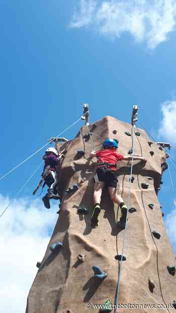 Mobile climbing wall gift to help charity scale new heights