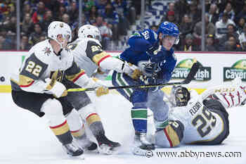 Tanev nets OT winner as Canucks top Vegas 5-4 in OT