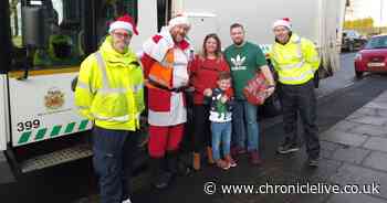 See the heartwarming moment five-year-old bin wagon-obsessed boy gets special birthday surprise