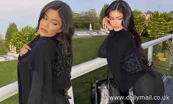 Kylie Jenner flaunts her shapely backside while on the balcony of her $6M mansion