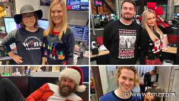 TMZ Staffers Flaunt Their Finest Ugly Holiday Sweaters