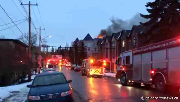Condo fire in southwest Calgary