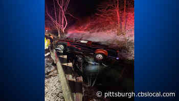 Allegheny County Officials Respond To Vehicle Rollover Into Creek