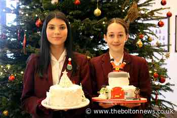 Bolton School's young chefs take part in a Great British Christmas Bake-off style competition