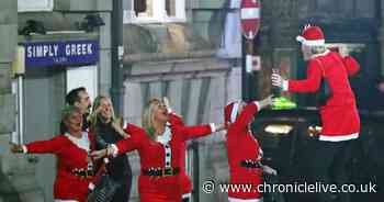 Impressive acrobatics, Santa suits and a giant Pokemon: See Newcastle on Black Eye Friday