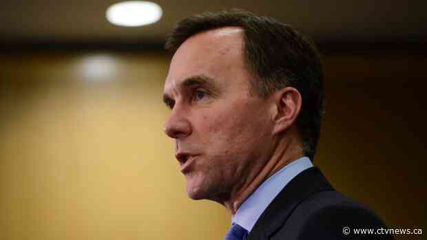 'Irresponsible' for Conservatives to raise recession concerns: Morneau