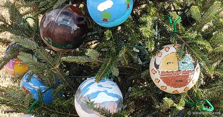 Navajo students painted ornaments that represent their culture for Utah’s tree across from White House