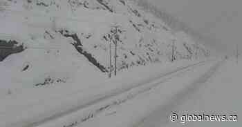 Winter storm warnings still in effect for major routes in B.C.’s Southern Interior