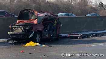 Two dead, two others injured following crash on Hwy. 401