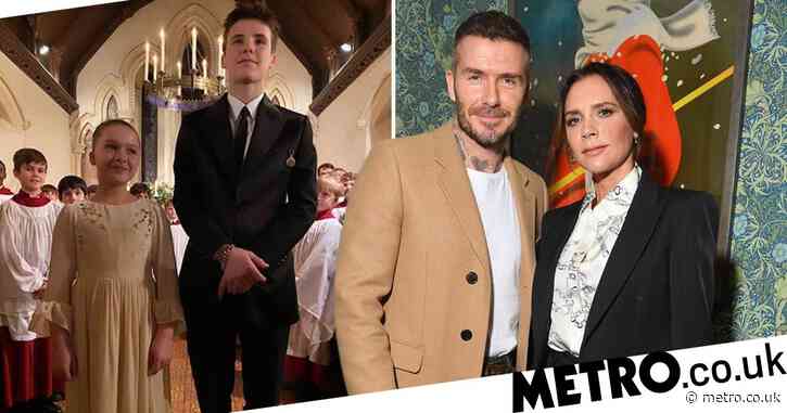 Victoria Beckham shares photo of Harper and Cruz’s baptism following ‘family row’ with David’s dad