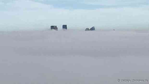 Environment Canada calls fog advisory in Calgary due to near-zero visibility