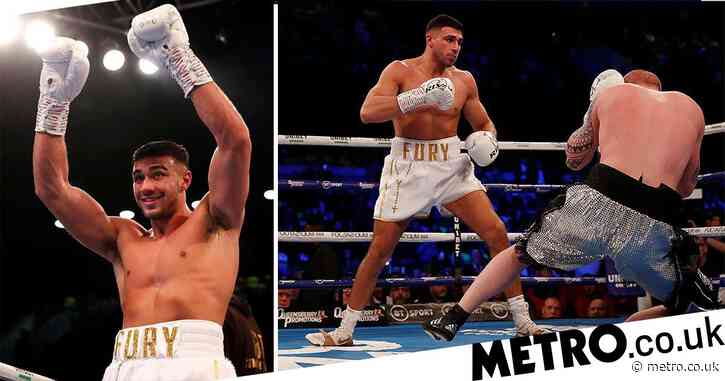 Tommy Fury wins first boxing match back after Love Island after one minute in the ring