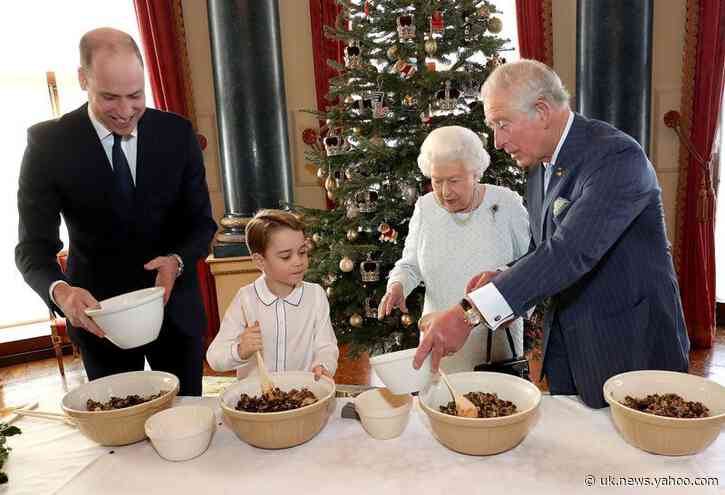 Queen Elizabeth mixes puddings, and sends message of continuity