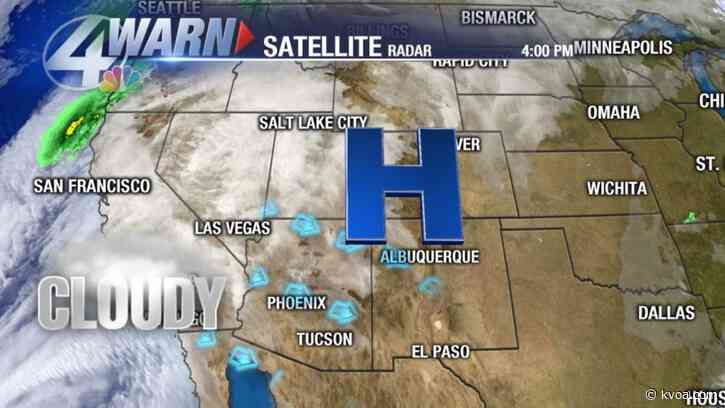 Clouds will move in to finish off the weekend