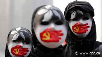 Hong Kong protesters rally in support of China's Uighurs