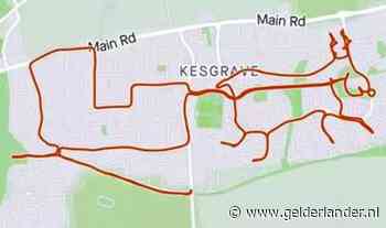 Britse hardlopers rennen rendier en arreslee bij elkaar op kaartenapp Strava