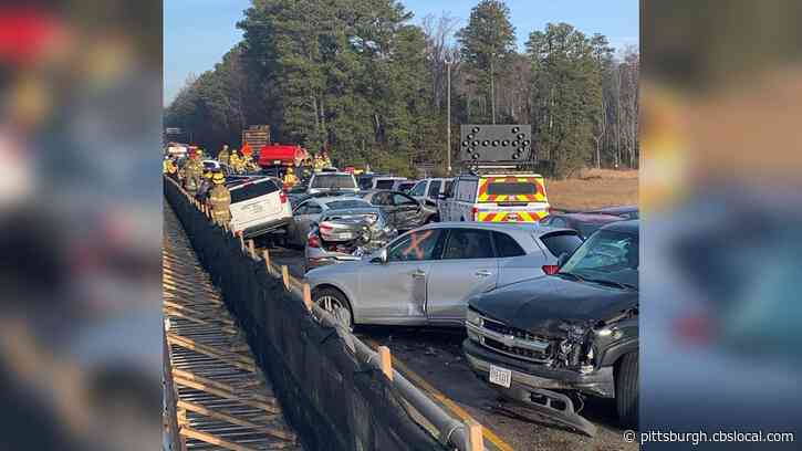 Fog And Ice Cause At Least 35 Cars To Pile Up On A Highway In Virginia