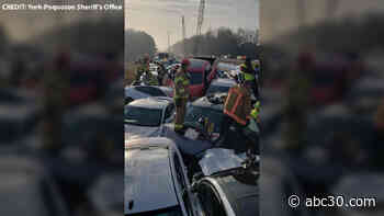 Virginia pileup: 63 cars involved, 35 injured in crash during busy holiday travel day