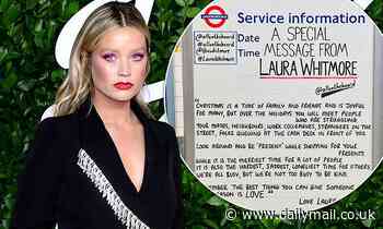 Laura Whitmore places special message on the Tube after replacing Caroline Flack as Love Island host