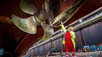 First ship back at Belfast shipyard