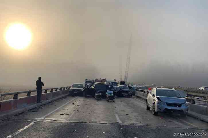 Thirty-five people injured in 63-vehicle pileup on Virginia highway