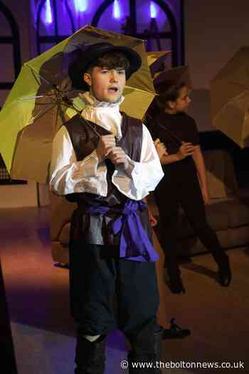 Smithills School stage Singing in the Rain