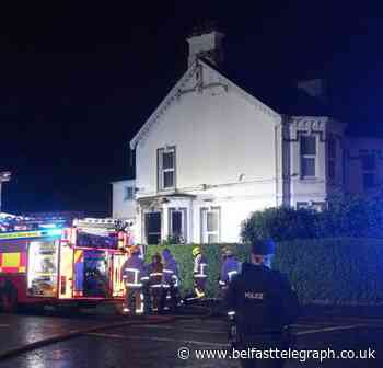 Arson attack at former Kincora Boy's Home in Belfast
