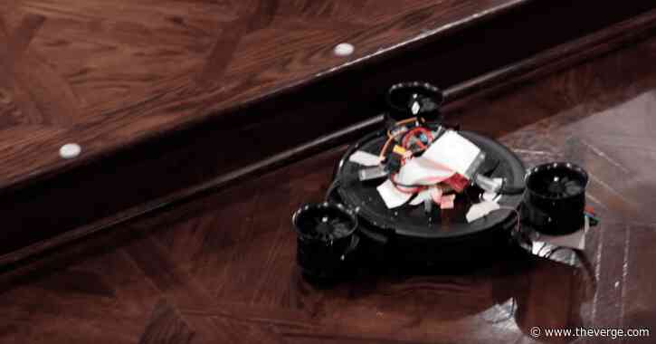 This flying robot vacuum overcomes the Roomba’s biggest weakness: stairs