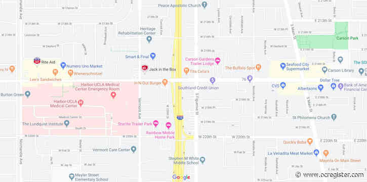 Rains flood freeways in Torrance, Long Beach and Burbank areas