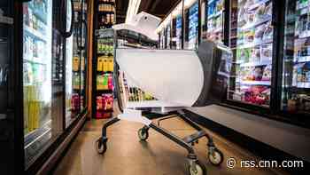 Skip the grocery store line with these smart shopping carts
