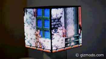 A Spinning LED Cube Is a Dizzying Way to Play Your Favorite NES Games