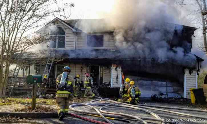 3 Displaced After Two-Story House Fire In Crownsville
