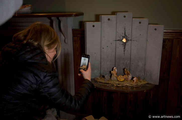 Banksy Unveils ‘Modified’ Nativity Scene at Bethlehem Hotel