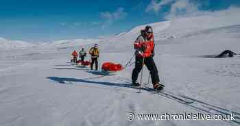 Newcastle businessman jets home from South Pole after falling ill during charity trek