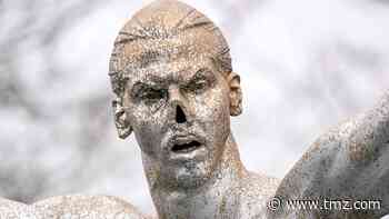 Zlatan Ibrahimovic Statue Vandalized Again, Nose Cut Off, Painted