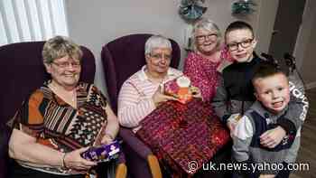 Young boy saves up his pocket money to buy Christmas gifts for pensioners
