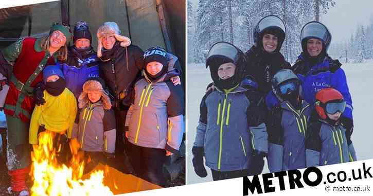 Coleen Rooney treats sons to all the festive fun on snow-filled trip to Lapland in Finland