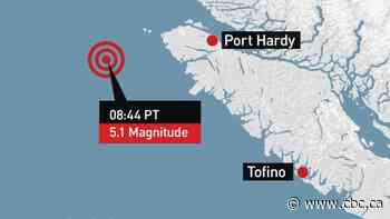 No damage expected after 3 earthquakes strike off Vancouver Island