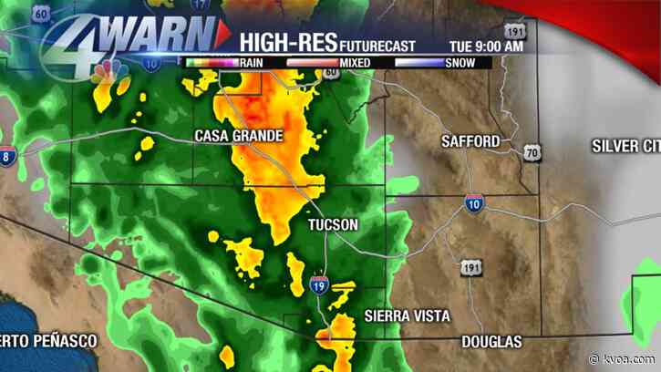 Heavy rain is possible on Christmas Eve