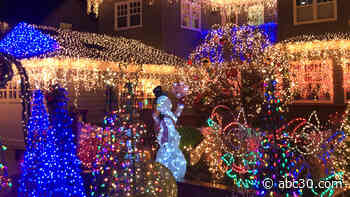 Neighbors on Eucalyptus Street come together to decorate their entire street with stunning Christmas lights