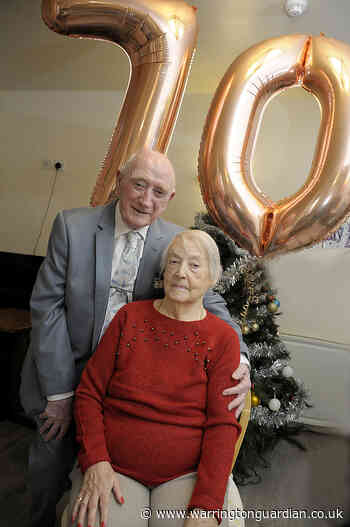 Great-grandparents celebrate their 70th wedding anniversary